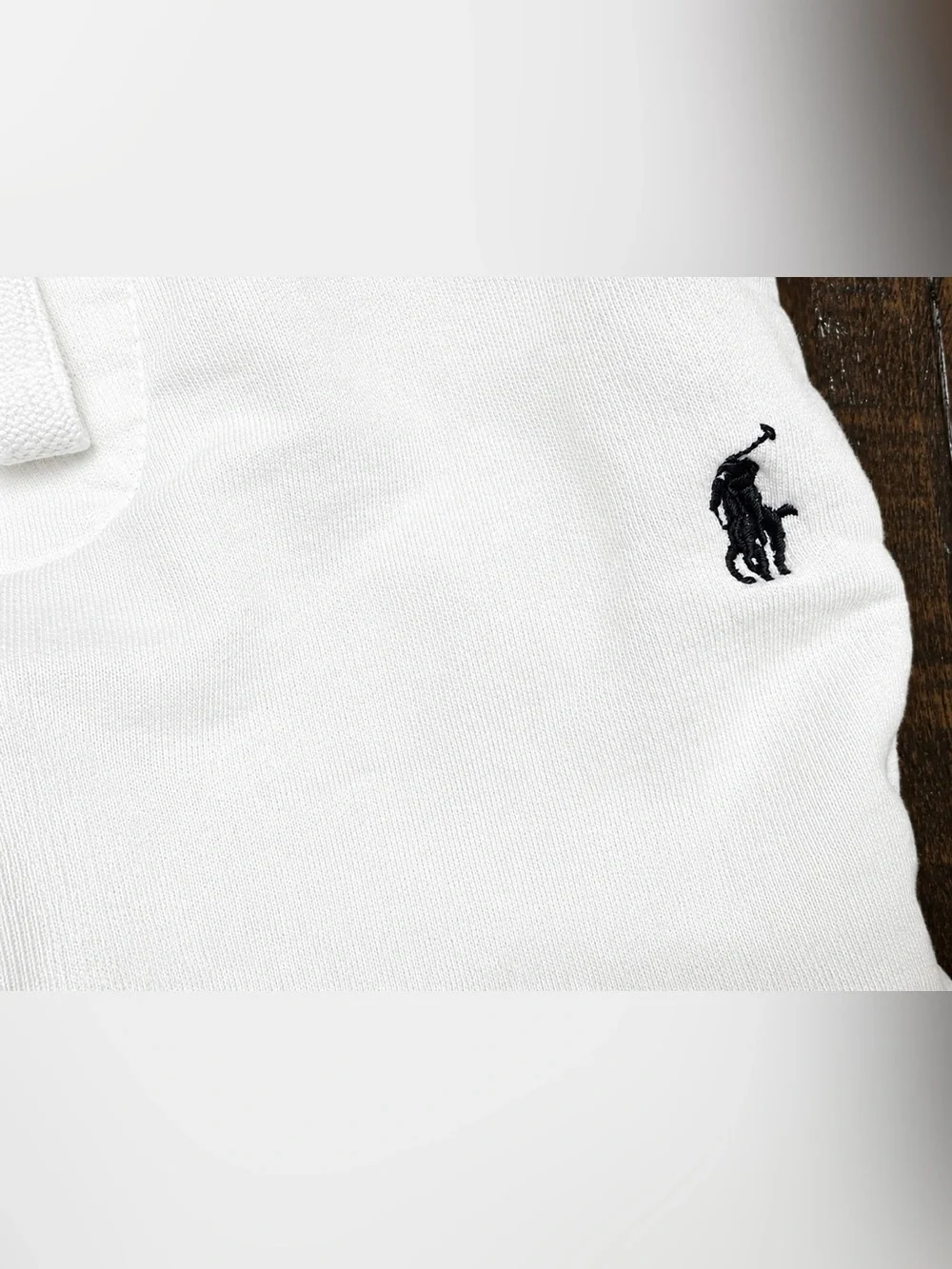 Polo Ralph Lauren Boys White Fleece Drawstring Shorts Size 5-6 Pony Logo